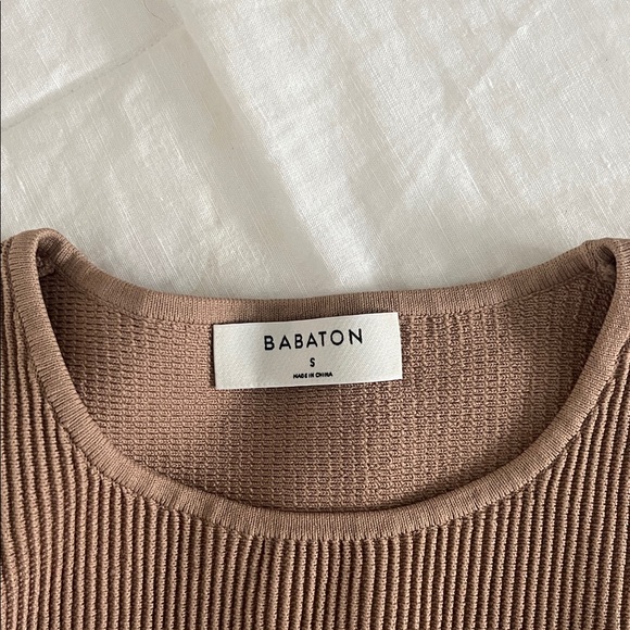 Women's Tan Ribbed Sleeveless Top - Picture 2 of 4